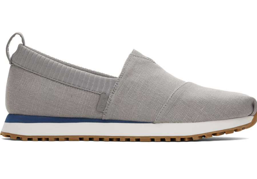 TOMS Resident 2.0 Heritage Canvas Sneakers in Drizzle Grey - Lightweight Comfortable Casual Shoes