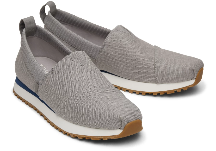 TOMS Resident 2.0 Heritage Canvas Sneakers in Drizzle Grey - Lightweight Comfortable Casual Shoes